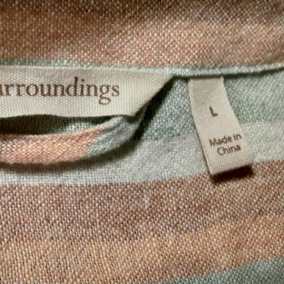 Soft Surroundings Arcata Linen Maxi Dress Full Flowy Feminine Romantic Sz LG - Picture 6 of 6